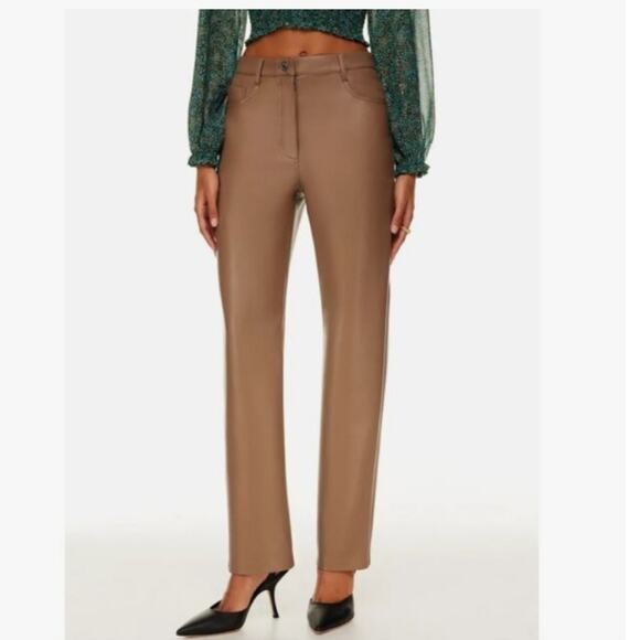 Aritzia Wilfred The Melina Pants High Rise Straight Leg Pants Size 00 - Picture 1 of 12